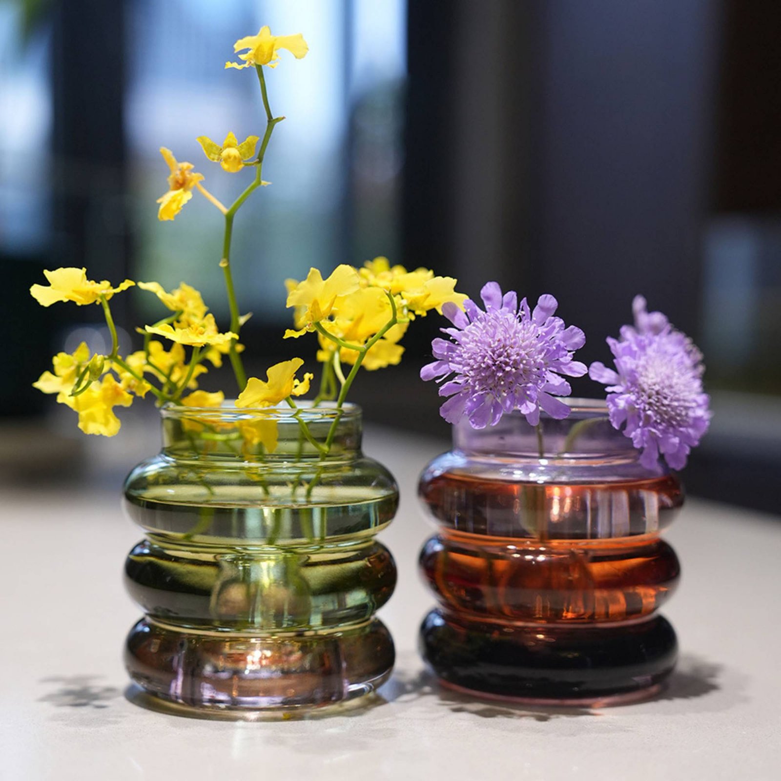 Candle Holder Decor - 꽃병 캔들 홀더 장식용 센터피스 원형