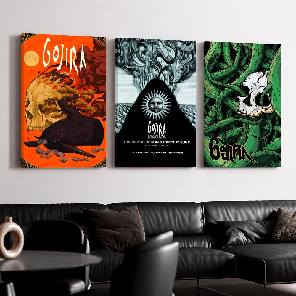 Interior Design Living Room - 록 밴드 음악 앨범 G-Gojira 액자형