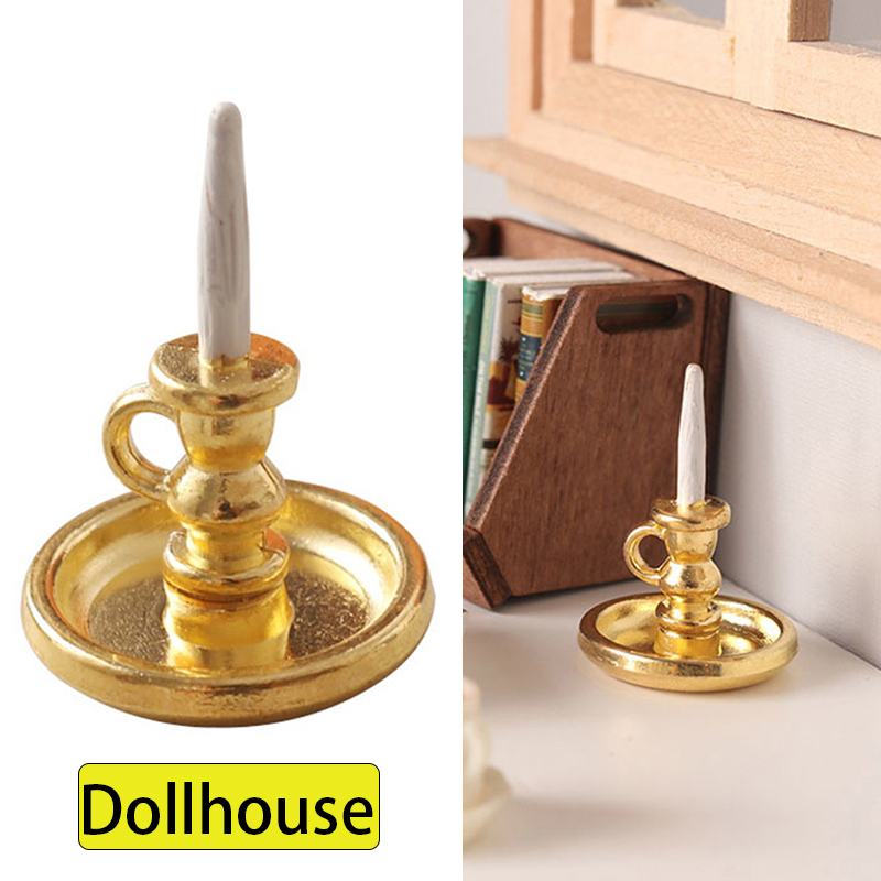 Candle Holder Decor - 1:12 인형집 미니어처 캔들 홀더 촛대