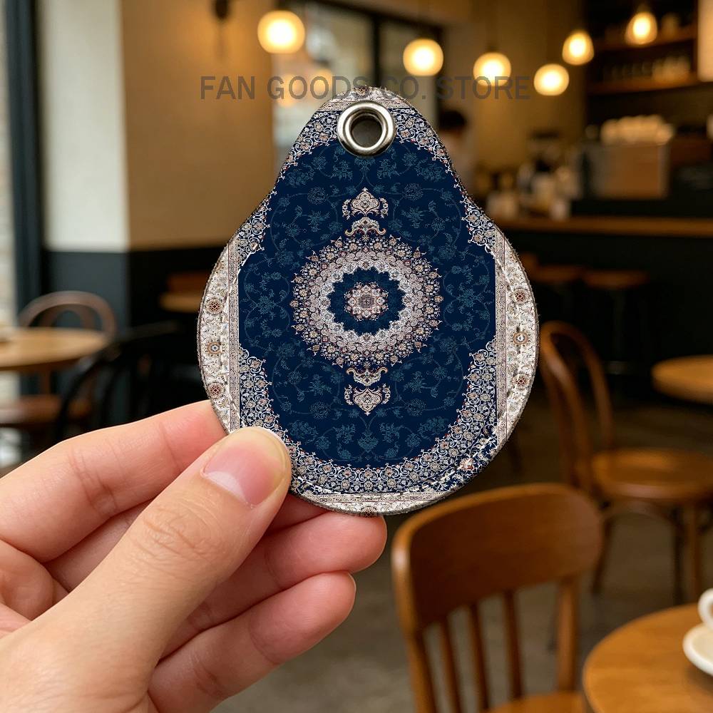 페르시안 러그 카펫 PU 가죽 카드 홀더 키체인 키링  - Area Rug 리뷰 및 가격