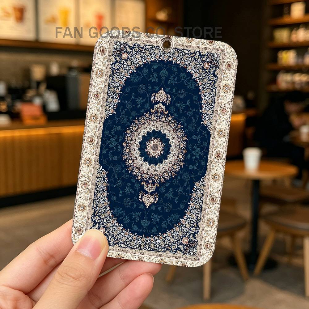 페르시안 러그 카펫 PU 가죽 카드 홀더 키체인 키링  - Area Rug 리뷰 및 가격