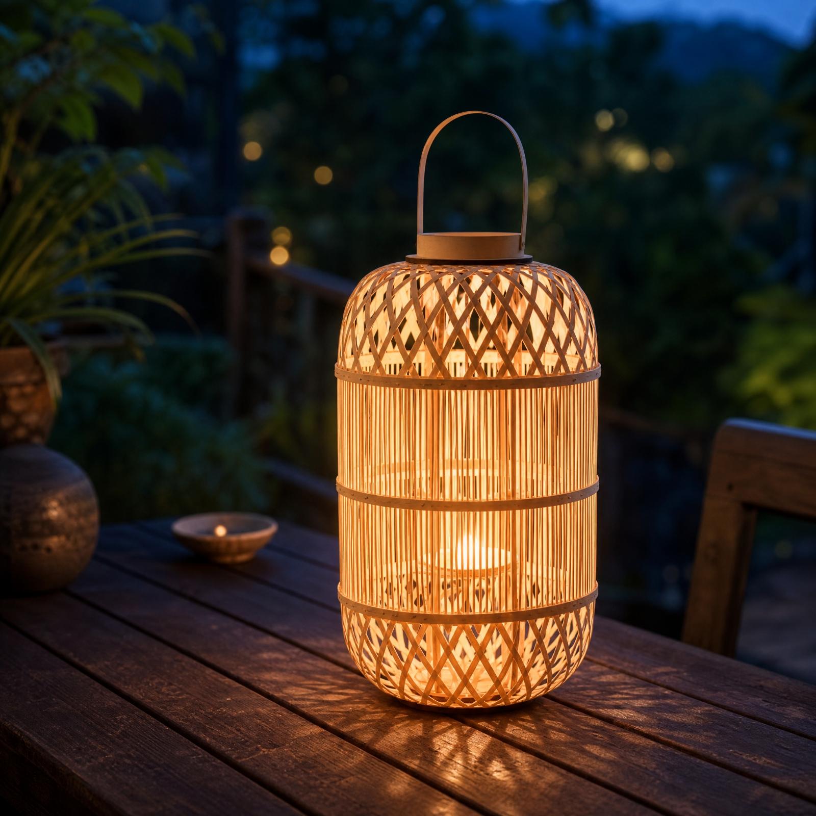 야외 정원 테이블에 놓을 수 있는 장식용 대나무 캔들  - Candle Holder Decor 리뷰 및 가격