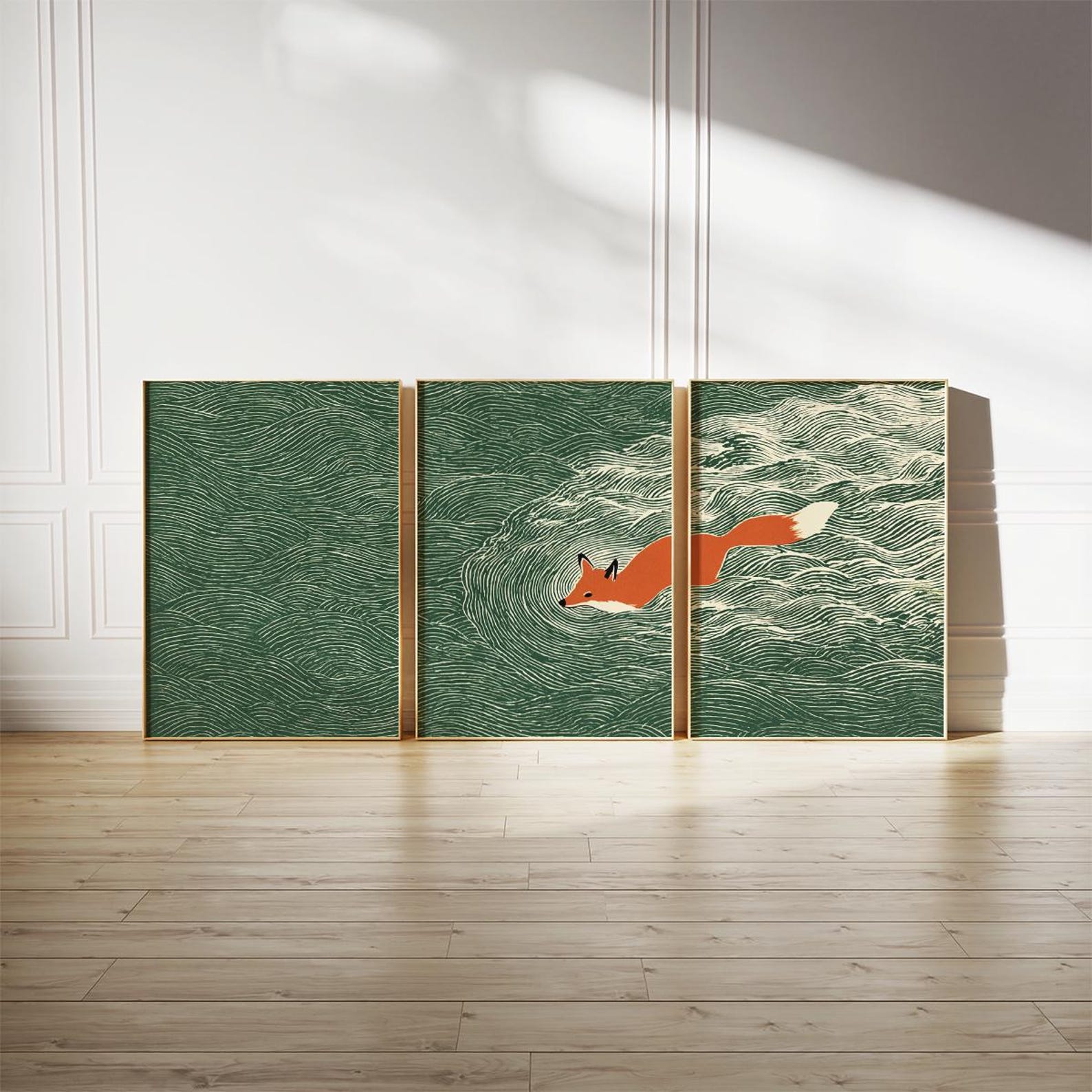 프레임 없는 캔버스 그림 3점 세트, 일본풍 레트로 스 - Abstract Canvas Set 리뷰 및 가격