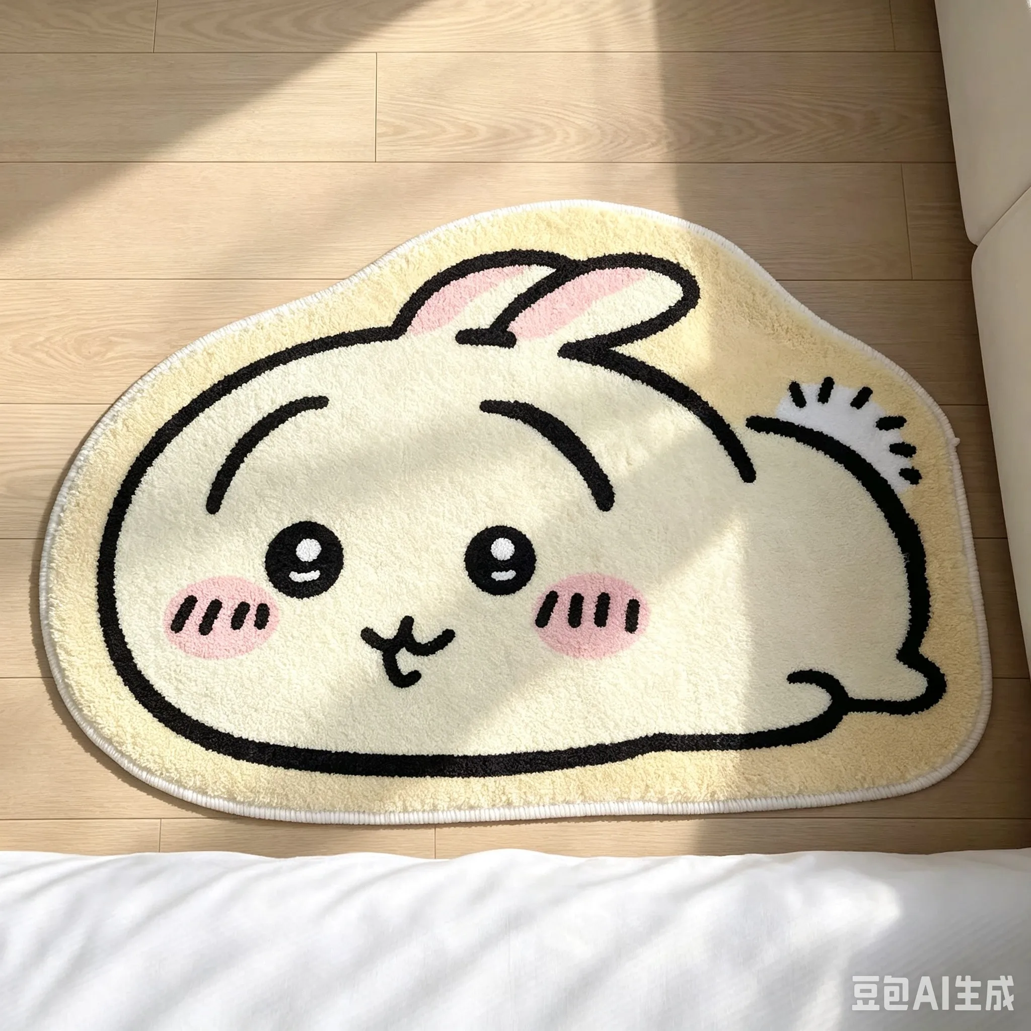 치이카와 만화 캐릭터 러그, 하치와레 우사기 인형, 바 - Area Rug 리뷰 및 가격