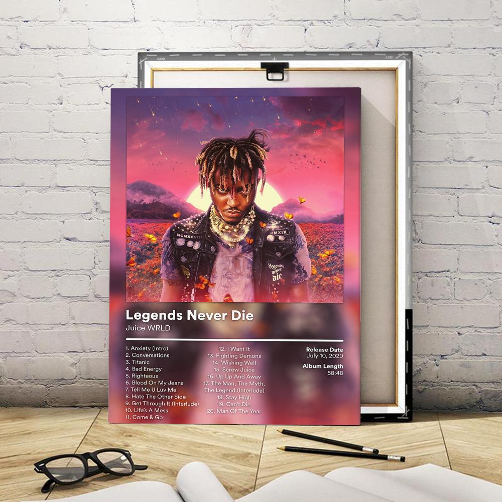 래퍼 J-Juice WRLD 앨범 커버, 액자형 벽 장 - Picture Frame 리뷰 및 가격