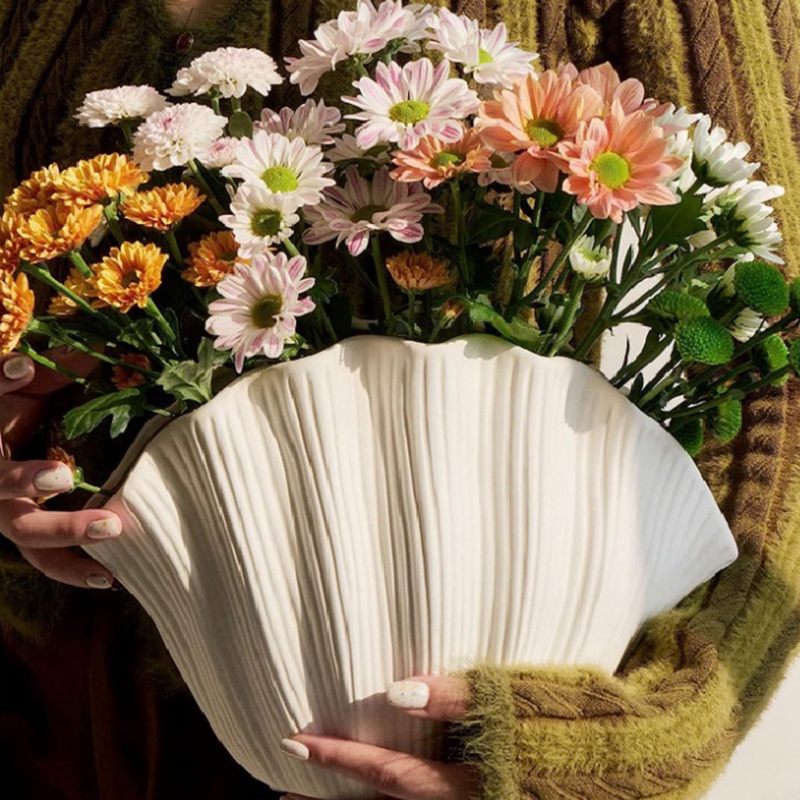 북유럽 스타일 조개 모양 세라믹 화병 홈 데코 테이블탑 - Vase Decor 리뷰 및 가격