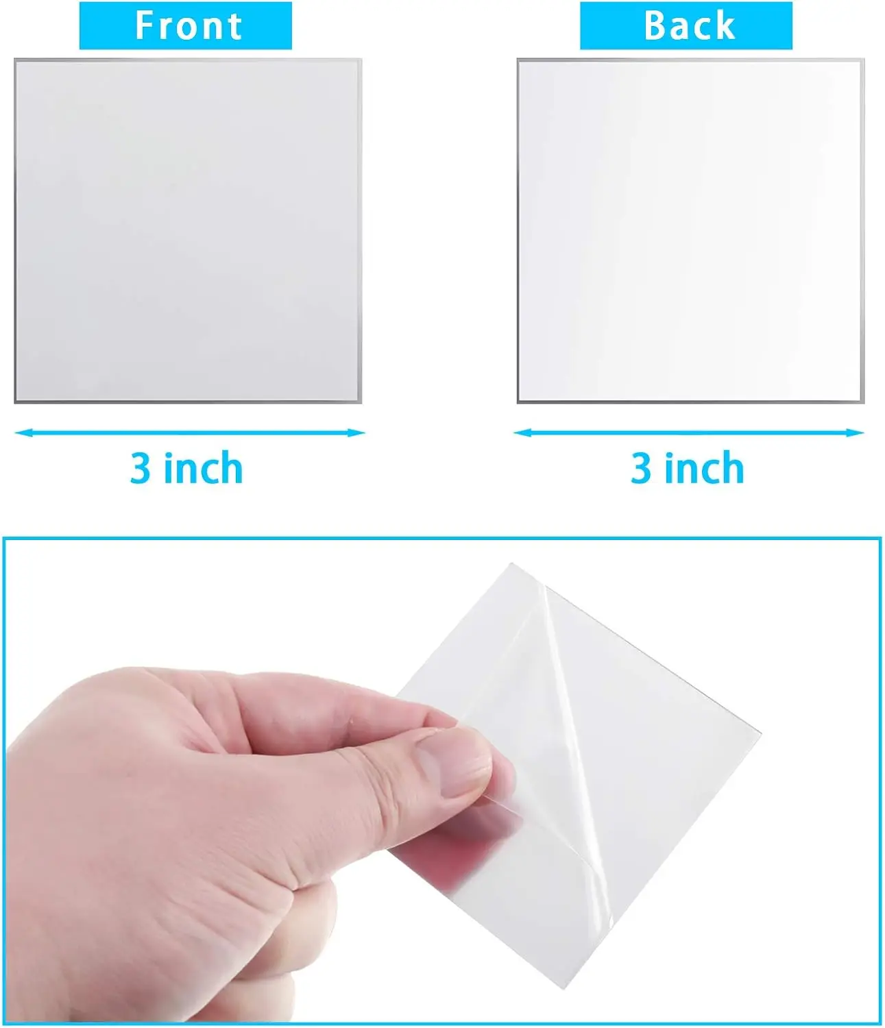 미니 사이즈 사각 거울, 접착식, 1, 2, 3, 4인 - Decorative Mirror 리뷰 및 가격