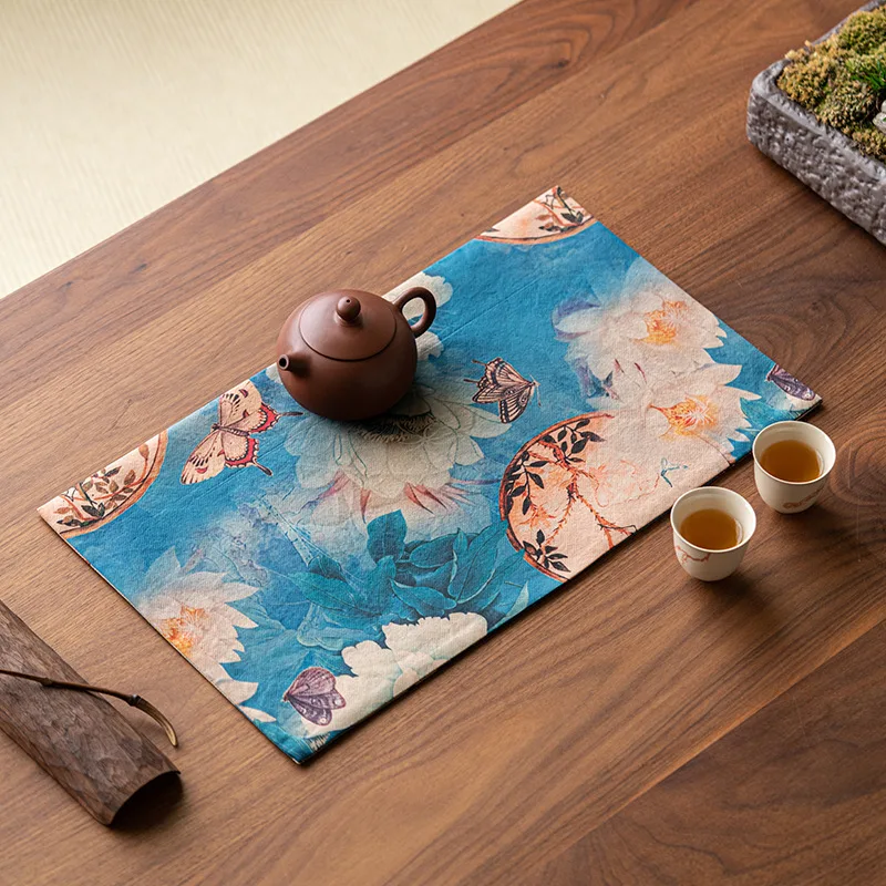 샹윈 얀 티 매트 신중국풍 젠 테이블 러너 방수 티 테 - Table Runner 리뷰 및 가격