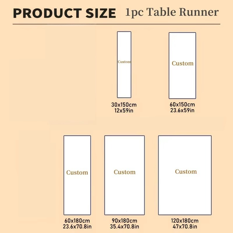 맞춤 제작된 폴리에스터 테이블 덮개 1개, 기업 로고를 - Table Runner 리뷰 및 가격
