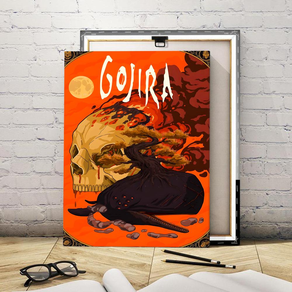 록 밴드 음악 앨범 G-Gojira 액자형 벽화, 침실 - Interior Design Living Room 리뷰 및 가격