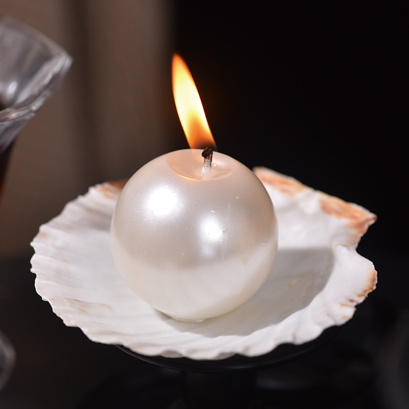 우아한 진주볼 캔들과 조개껍데기 홀더, 웨딩 센터피스  - Candle Holder Decor 리뷰 및 가격